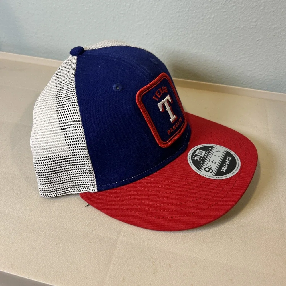 New Era Texas Rangers Snapback 9FIFTY Adjustable Mesh Trucker Hat 60370901 NEW